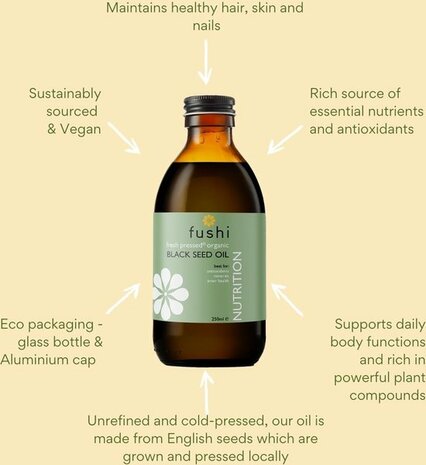 Fushi - Black Seed Oil, Organic 250ml