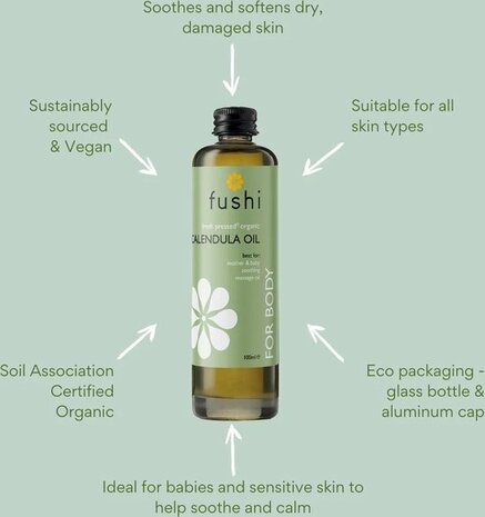 Fushi - Calendula Oil (Marigold), Organic - 100ml