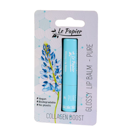 Glossy Lip Balm with Collagen - PURE