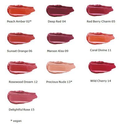 Kleuren lipstick van Lavera