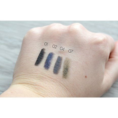 Swatches oogpotloden van Boho