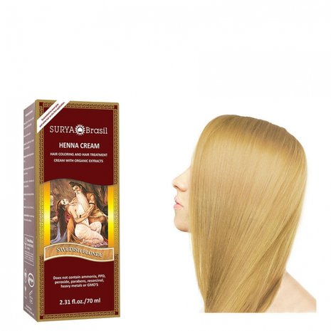 Henna Haarkleuring: Cream Sweddish Blonde