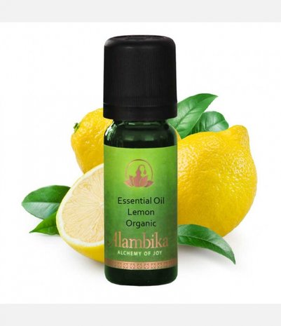 Organic yellow lemon oil