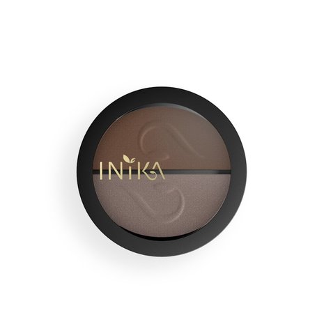 INIKA - Pressed Mineral Eyeshadow Duo: Choc Coffee