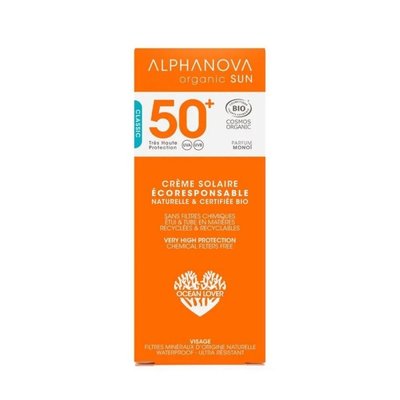 Alphanova - Bio Sun Face Cream SPF50+ Parfum Monoi