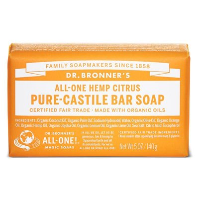 Dr. Bronner's - Pure Castile Soap Bar: Citrus Orange
