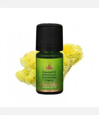 Alambika - Etherische olie: Helichrysum (Immortella) / Strobloem Biologisch Gecertificeerd 1 ml